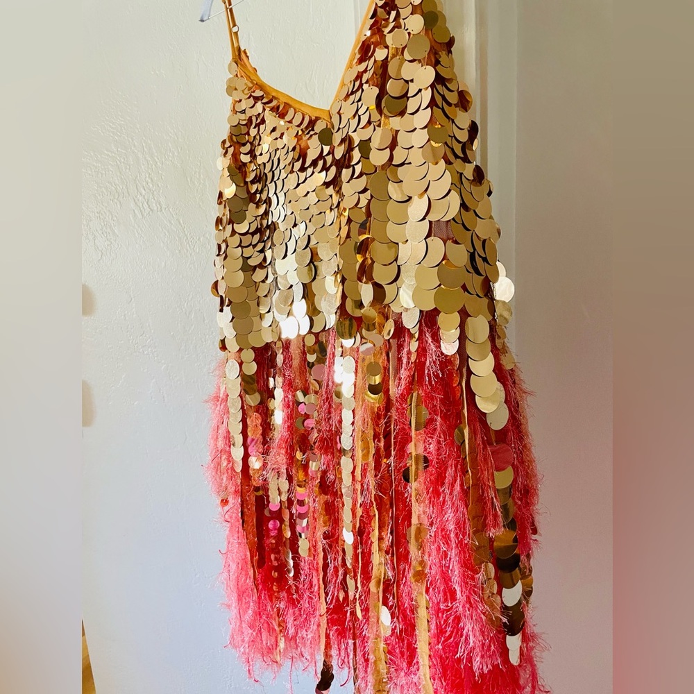 ASOS coral party dress